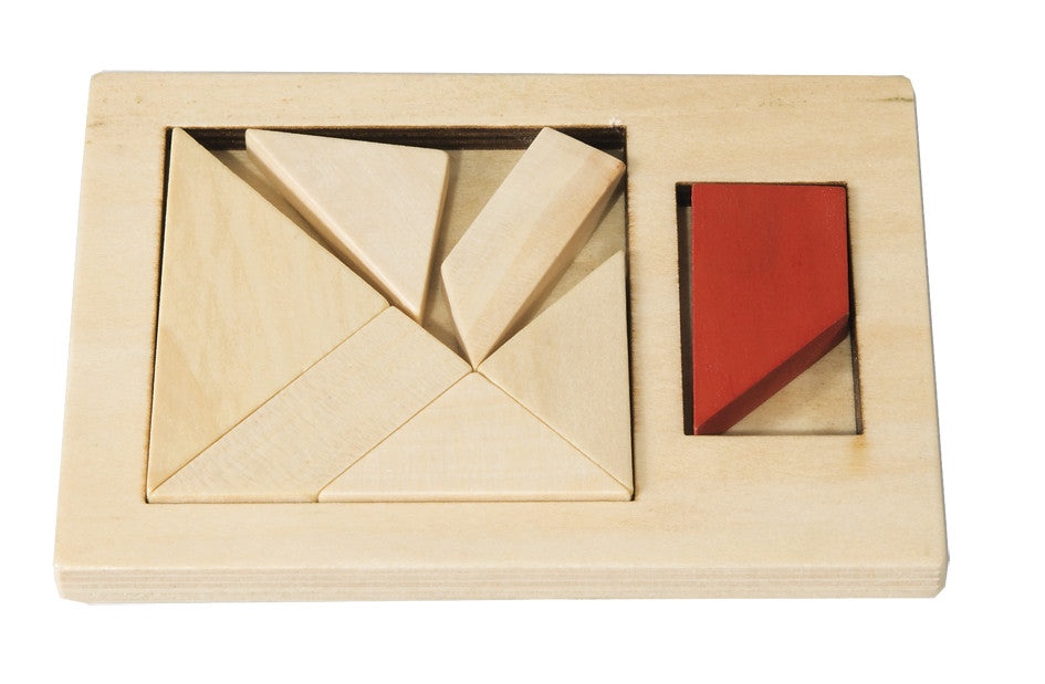 IQ test puzzle - Joc din lemn Tangram - 1 | YEO