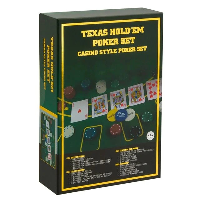 Joc TEXAS Hold\'em Poker, pentru poker sau black jack, 18+ ani