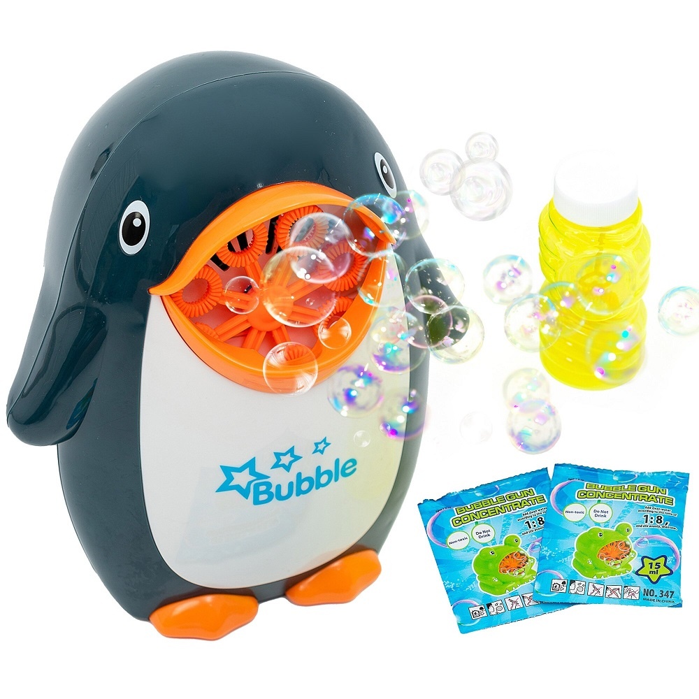 Jucarie pentru baloane de sapun, electric, in forma de pinguin, pentru copii 3 ani+, plastic, multicolor - 3 | YEO