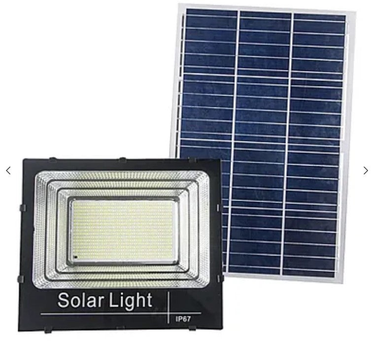 KIT Proiector 100w LED DIMABIL JORTAN cu Panou Solar INDIVIDUAL si Telecomanda - 2 | YEO