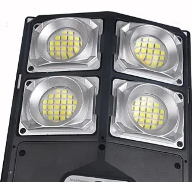 Lampa solara stradala W789A-2 cu 4 casete 40W pentru perete - 2 | YEO