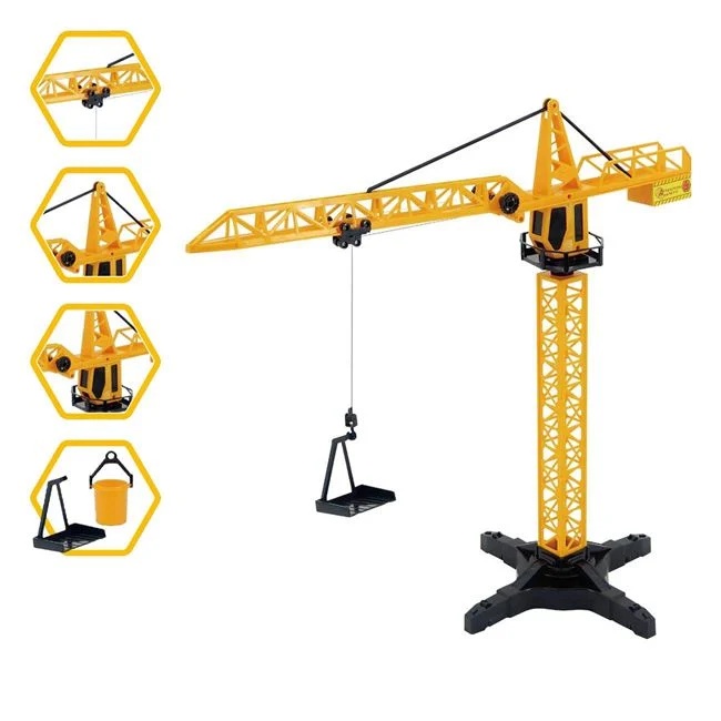 Macara electrica, cu telecomanda, cu brat rotativ si carlig care urca si coboara, 28x6x42.5cm, galben - 1 | YEO