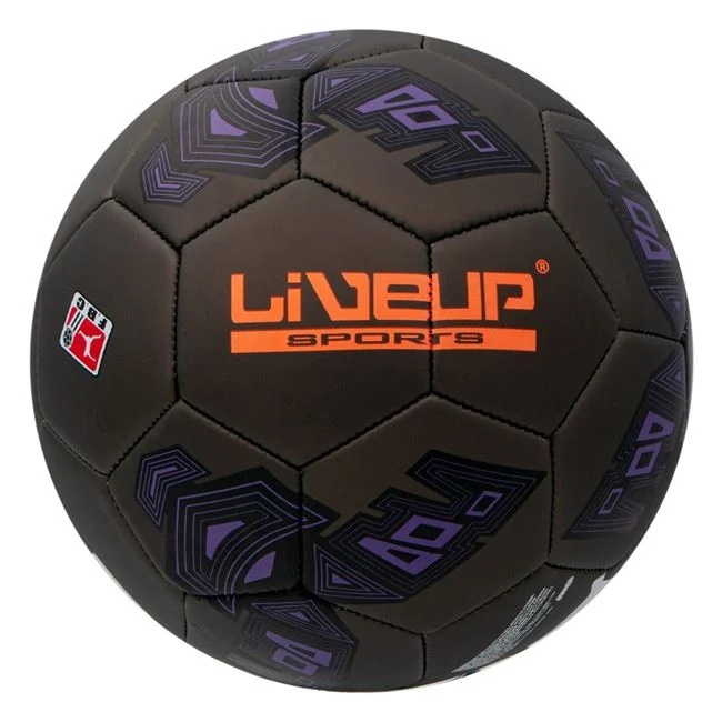 Minge de fotbal LIVEUP Nr.5, 21.6-22.6cm, negru