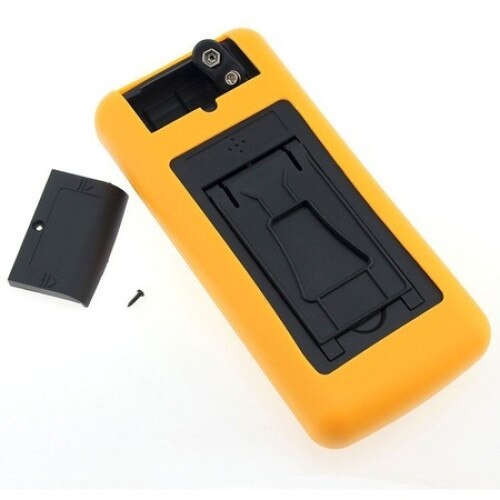 Multimetru Digital cu carcasa antisoc, cu 2 sonde de testare, Galben-Portocaliu - 3 | YEO
