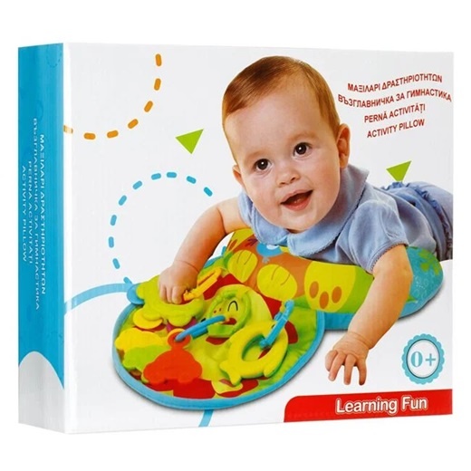 Perna cu activitati pentru copii si bebelusi 0+ ani, Cu jucarii atarnate, 30x9x26cm, Multicolor - 1 | YEO