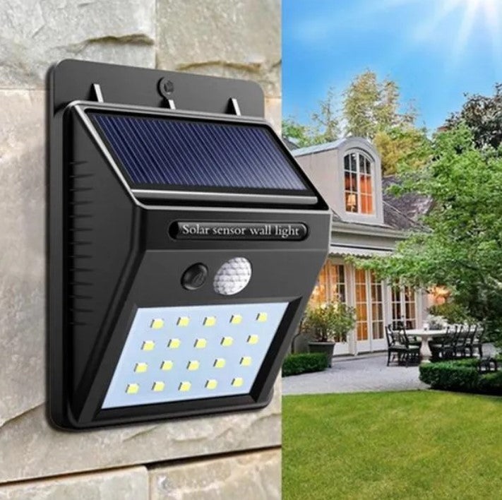 Set 6 Lampi BRIGHT 30 LED Solare cu senzor de miscare si lumina 1 mod ILUMINARE - 2 | YEO