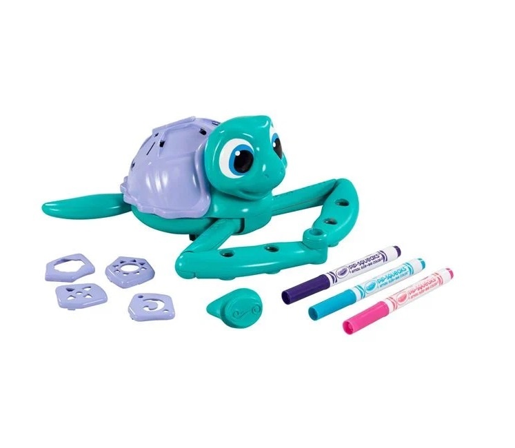 Set creativ cu Testoasa Desenatoare, 5 carioci multicolore, 4ani+, verde - 1 | YEO