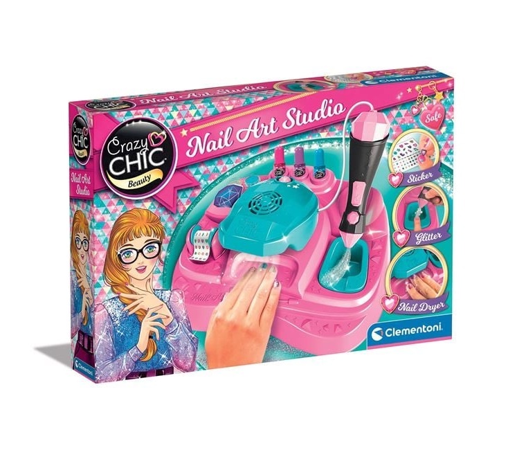 Set Manichiura pentru fetite, 10 accesorii, 6ani+, roz