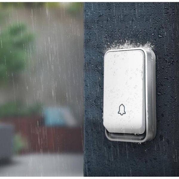 Sonerie wireless, Rază de acțiune extinsă 150m, Iluminare LED, Rezistenta la apa - 1 | YEO