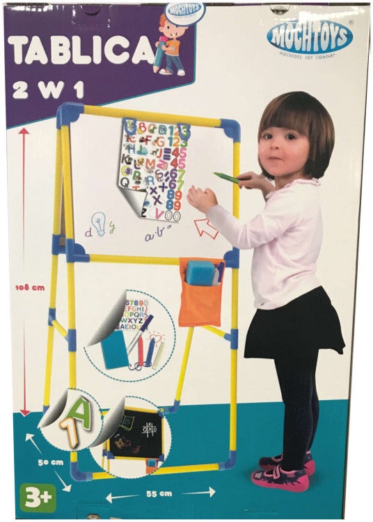 Tabla de desen Mochtoys 2 in 1, cu accesorii pentru copii de peste 3 ani - 2 | YEO