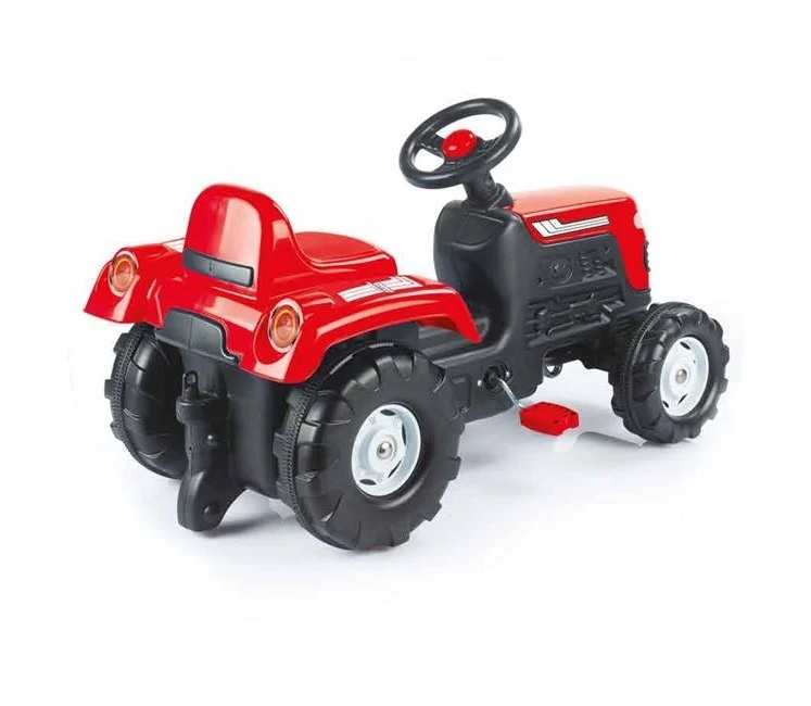 Tractor pentru copii cu pedale, 3 ani+, 50 kg, 81.5x45x52cm, rosu - 2 | YEO