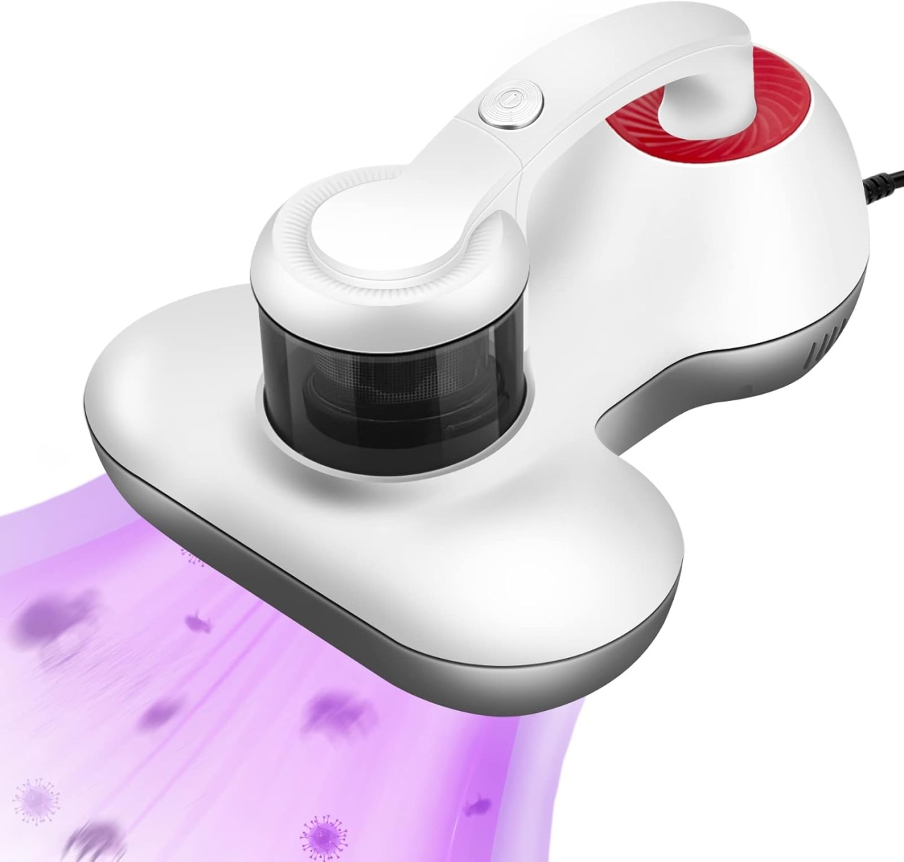 Aspirator ani-acarieni pentru saltele, covoare, 300W, cu lumina UV-C si filtru HEPA, alb - 1 | YEO
