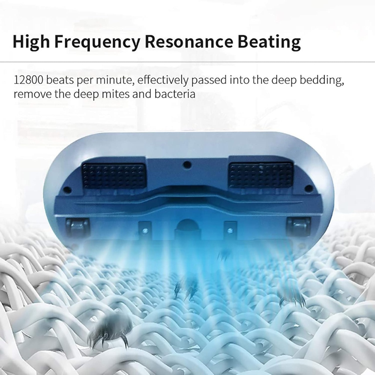 Aspirator ani-acarieni pentru saltele, covoare, 300W, cu lumina UV-C si filtru HEPA, alb - 3 | YEO