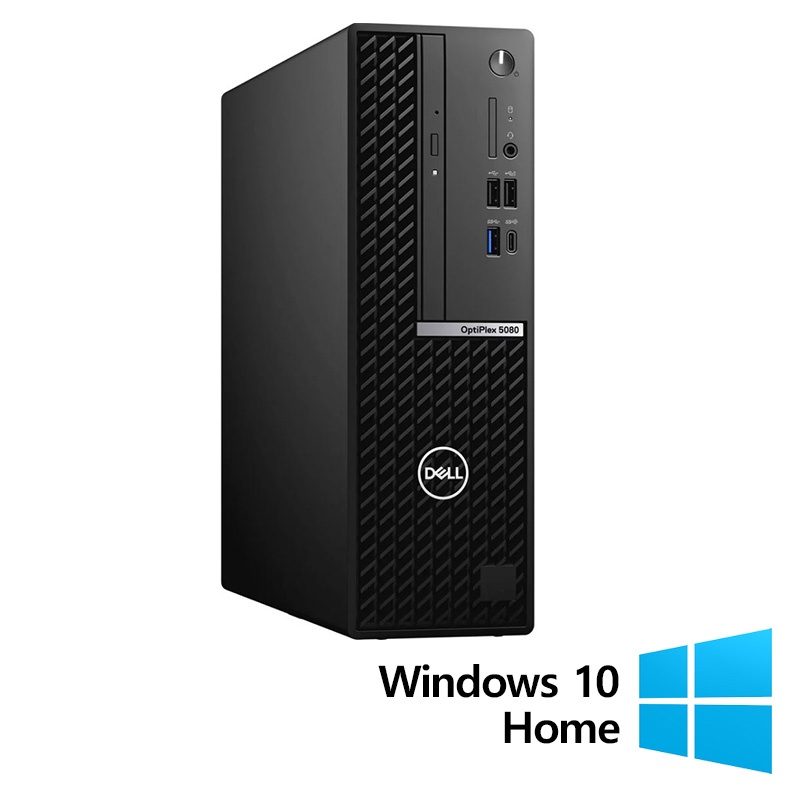 Calculator Refurbished DELL OptiPlex 5080 SFF Intel Core i5-10500 3.10 - 4.50GHz 16GB DDR4 512GB SSD + Windows 10 Home