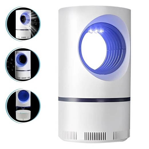 Capcana Electrica pentru Insecte 5V cu USB Alba Bleu 12x21cm - 2 | YEO