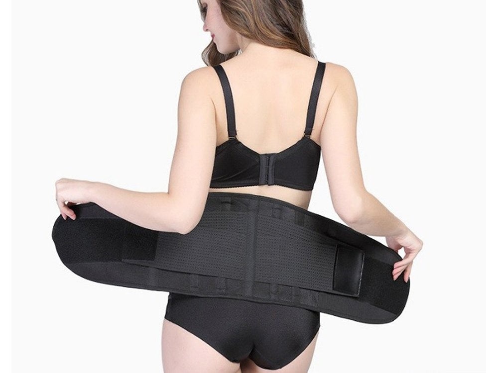 Centura modelatoare abdominala din neopren, pentru Slabit, Negru - 3 | YEO