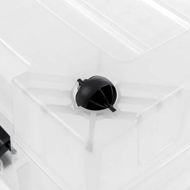 Cutie de depozitare, din plastic, cu capac, capacitate 60L, transparent - 2 | YEO