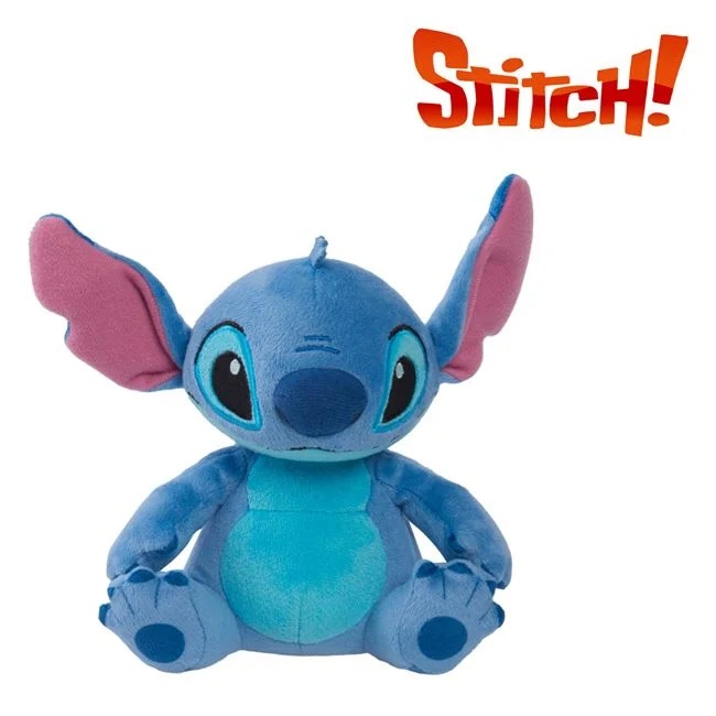 Figurina de Plus Stitch cu aroma si sunet, varsta 2+ ani, 14x10x16cm, albastru