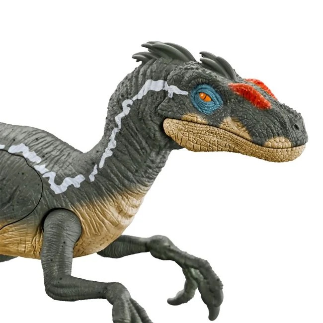 Figurina dinozaur Velociraptor Jurassic Attack, 20x5.5x19cm, verde - 1 | YEO