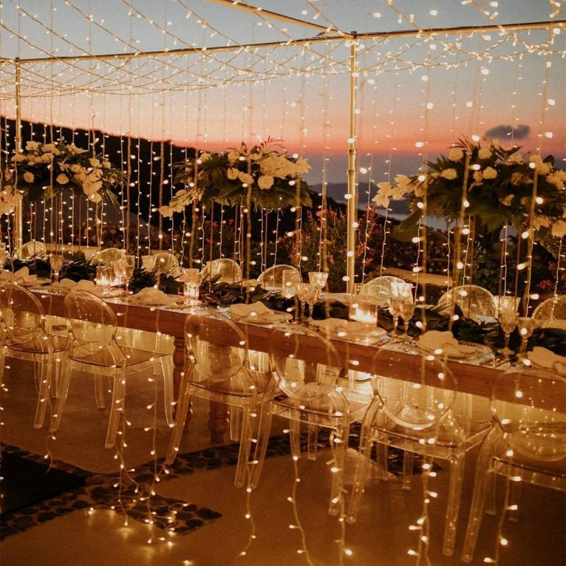 Instalatie liniara LED tip rola, 100m, fir transparent, 500 LED-uri RGB sau lumina alba calda, IP44 - 3 | YEO