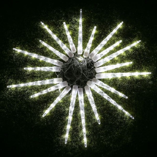 Instalatie lumioasa LED, cu 8 Turturi, Alb Cald, Alb Rece, Albastru si Multicolor, 3m