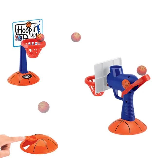 Joc de masa tip cos de baschet 3 in 1, din plastic, 31.5x14.5x19.5, albastru-portocaliu - 1 | YEO
