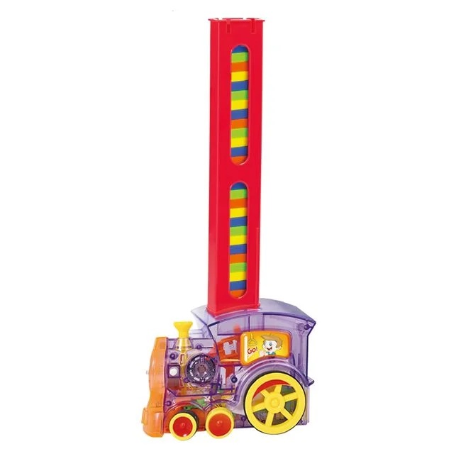 Joc de societate educativ tren domino, cu lumina si sunet, 33x8x23cm, multicolor - 1 | YEO