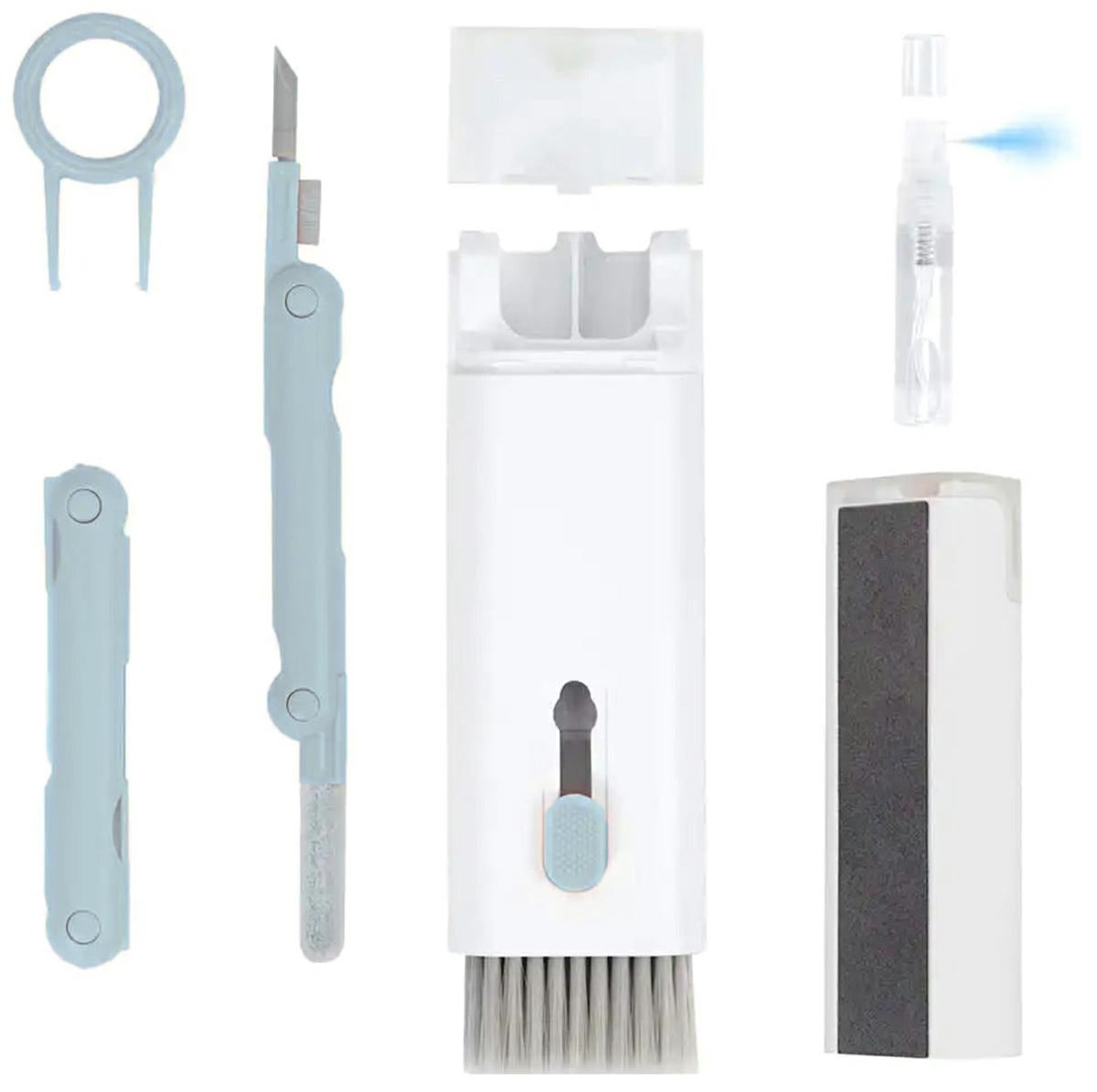Kit multifunctional pentru curatare tastatura, casti audio, telefon