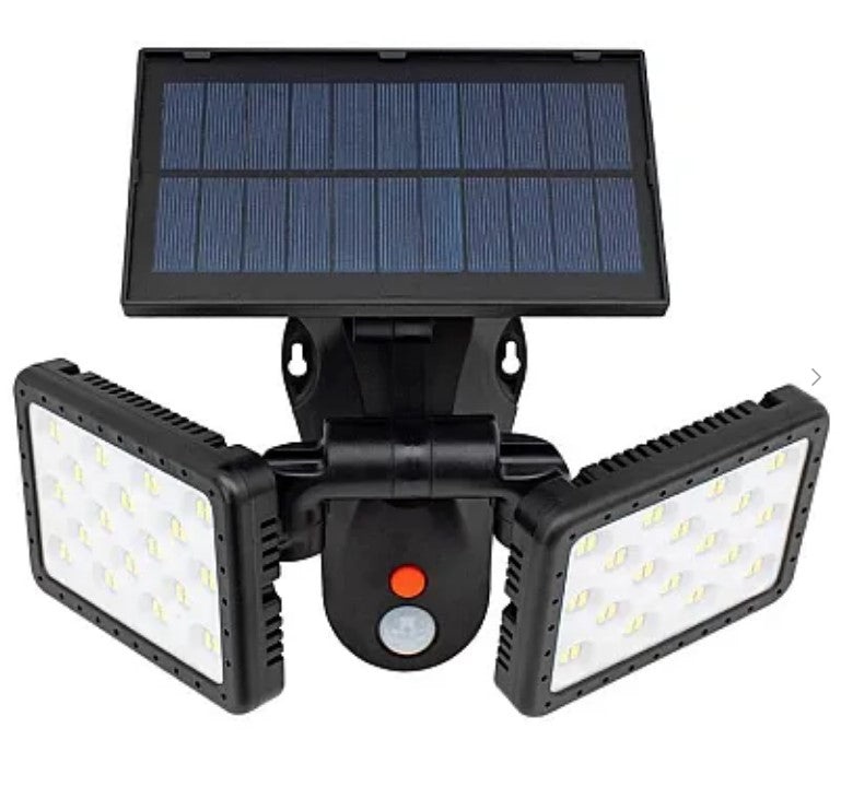 Lampa LED dubla W770A de perete cu panou solar 144 LED - 3 | YEO
