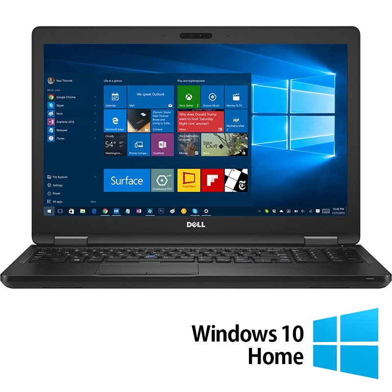 Laptop Refurbished Dell Latitude 5580 Intel Core i5-7200U 2.50GHz 8GB DDR4 256GB SSD 15.6 Inch Full HD Tastatura Numerica + Windows 10 Home