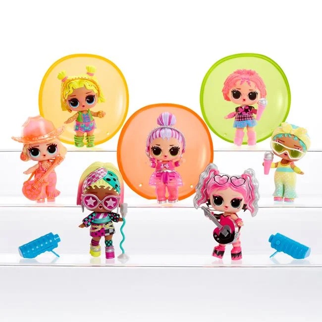 LOL Surprice Neon Pop Stars papusa Tots, varsta 4+ ani, 10x10cm, roz - 3 | YEO