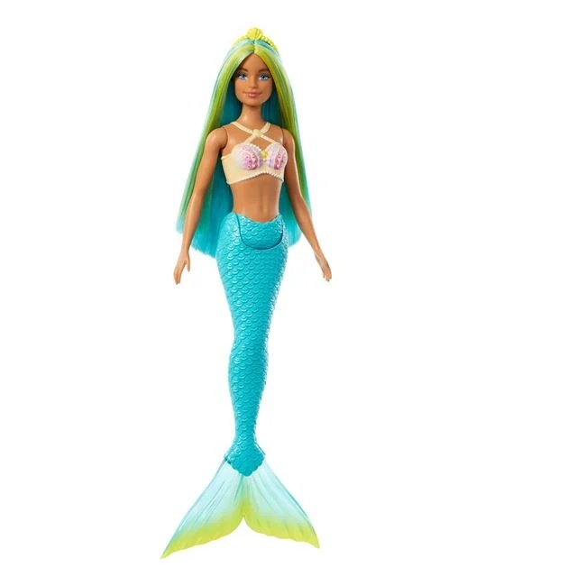 Papusa Barbie sirena, varsta 3+ ani, inaltime 32cm, multicolor - 3 | YEO
