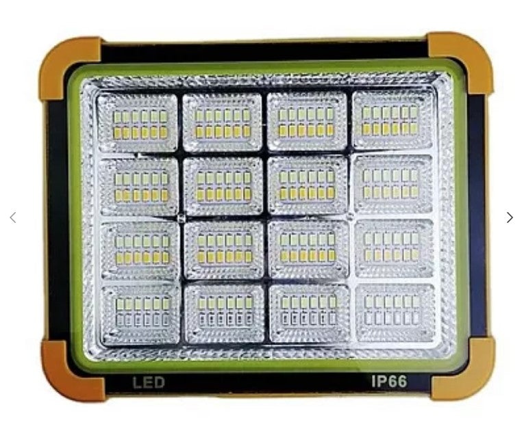 Proiector LED D9 cu panou solar, 100 W, cu funtie de incarcare telefon - 2 | YEO