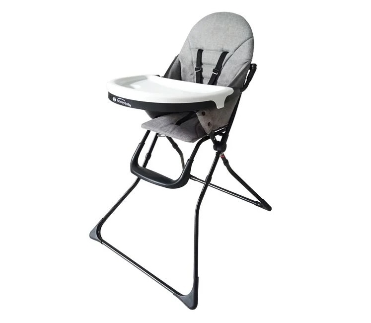 Scaun de Masa pentru copii, 6-36 luni, tava cu suport pahar, centura de fixare, gri - 1 | YEO