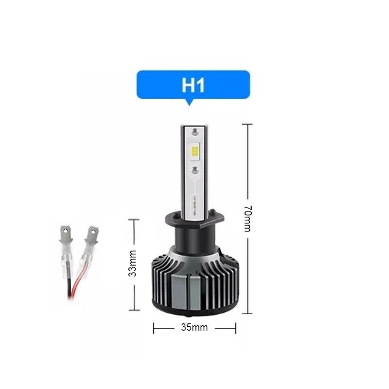 Set 2 becuri LED H1, 100W, COB, 12000 lumeni cu lumina alb-rece - 2 | YEO