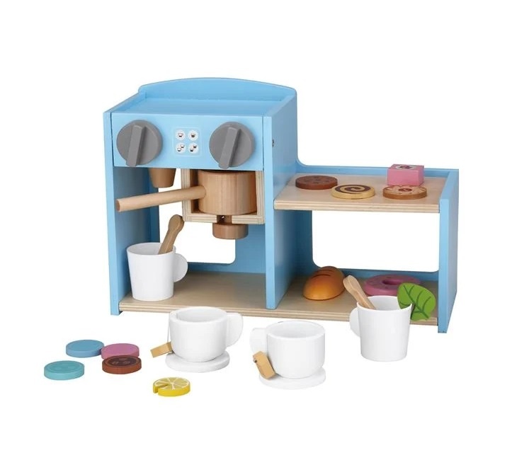 Set Cafetieră din Lemn cu Accesorii, 3ani+, 32x13x19.5 cm - 1 | YEO