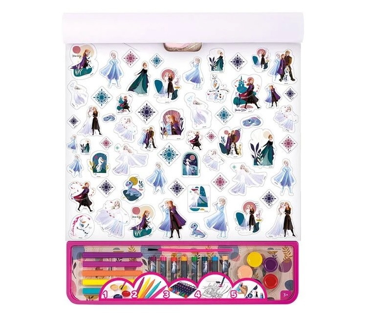 Set de Colorat Bloc mare, Frozen, 5 in 1, 3ani+, 35x1x42cm - 1 | YEO
