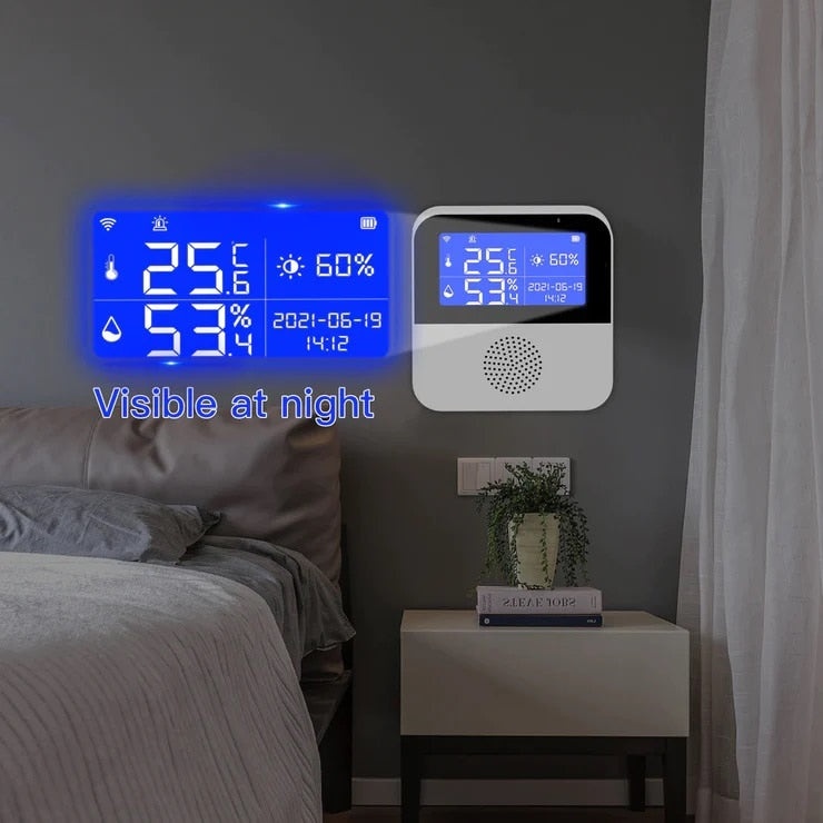 Termostat Inteligent WiFi,Temperatura si Umiditate, Display LCD, Aplicatie Tuya Smart/Smart Life - 3 | YEO