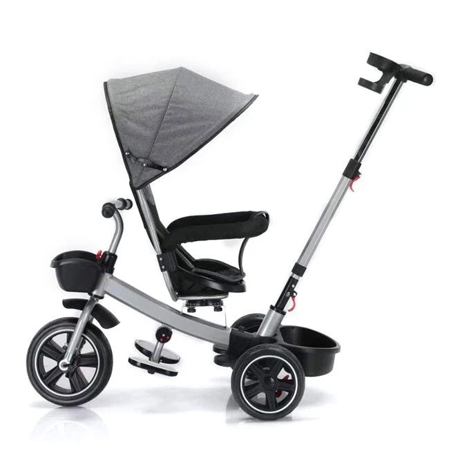 Tricicleta 3in1 cu scaun rotativ, varsta 1-6 ani, greutate maxima 50kg, 78x38x87cm, negru - 2 | YEO