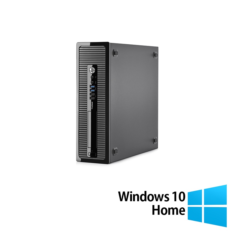 Calculator Refurbished HP 400 G1 SFF Intel Core i5-4570 3.20GHz 8GB DDR3 256GB SSD DVD-RW + Windows 10 Home