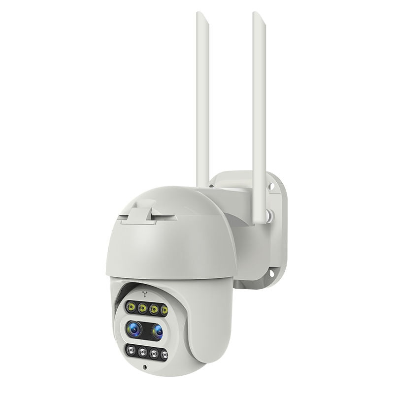 Camera de supraveghere CCTV PTZ WiFi 1080P 3MP, pentru exterior sau interior, senzor de miscare, audio bidirectional, alba - 1 | YEO