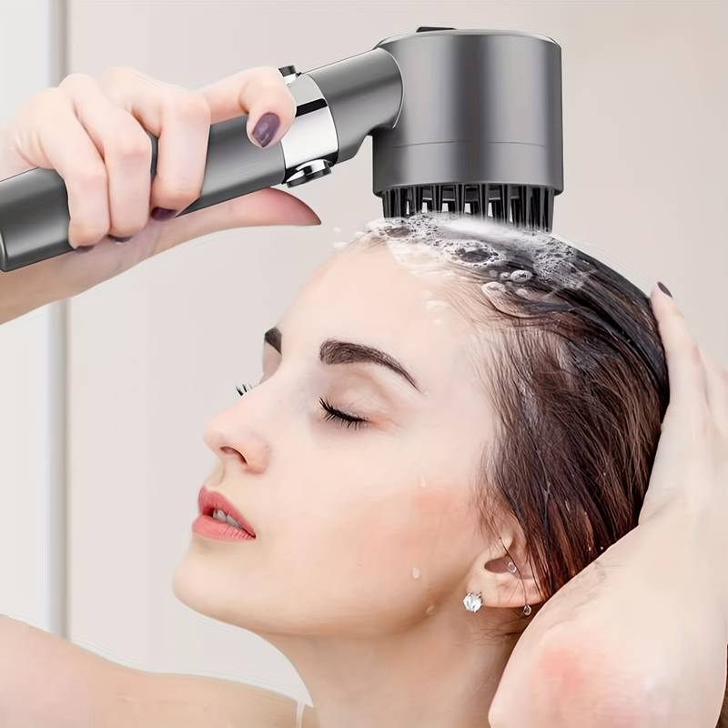 Cap de dus multifunctional de inalta presiune, reglare cu un singur buton, cu functie pentru masaj facial sau capilar - 1 | YEO