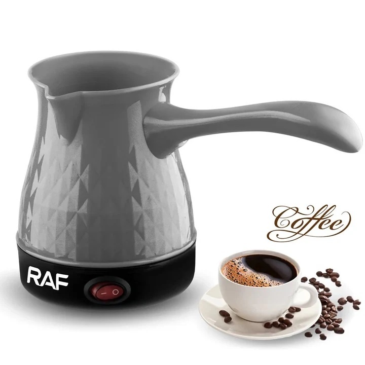 Ceainic electric si filtru de cafea, 2 in 1, RAF R.126, 600W, 500ml, functie anti-uscaciune, negru/verde/roz/gri - 2 | YEO