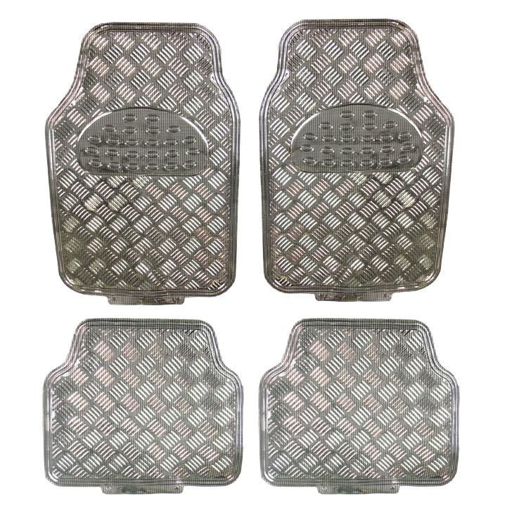 Covorase Auto Universale model Diamond culoare Crom Carbon