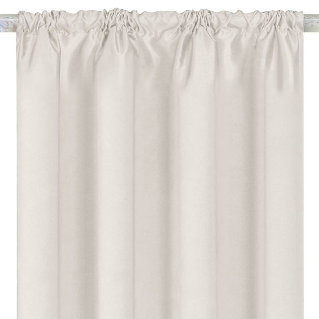 Draperie decorativa, tip blackout - nu lasa lumina sa treaca, cu rejansa, 140x260 cm , crem