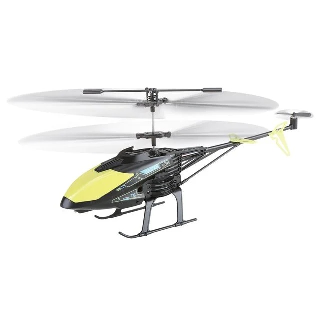 Elicopter cu telecomanda si infrarosu, cu 3 canale, giroscop si lumini LED, 45x7x18cm, negru-galben - 1 | YEO