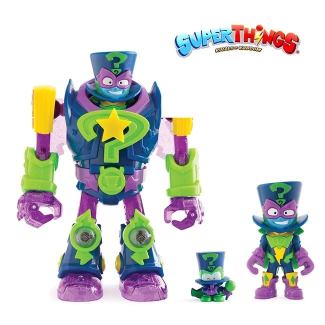 Figurina Superbot Enigma, cu brate si picioare articulate si aripi pliabile, 12x7.5x23cm, multicolor - 1 | YEO