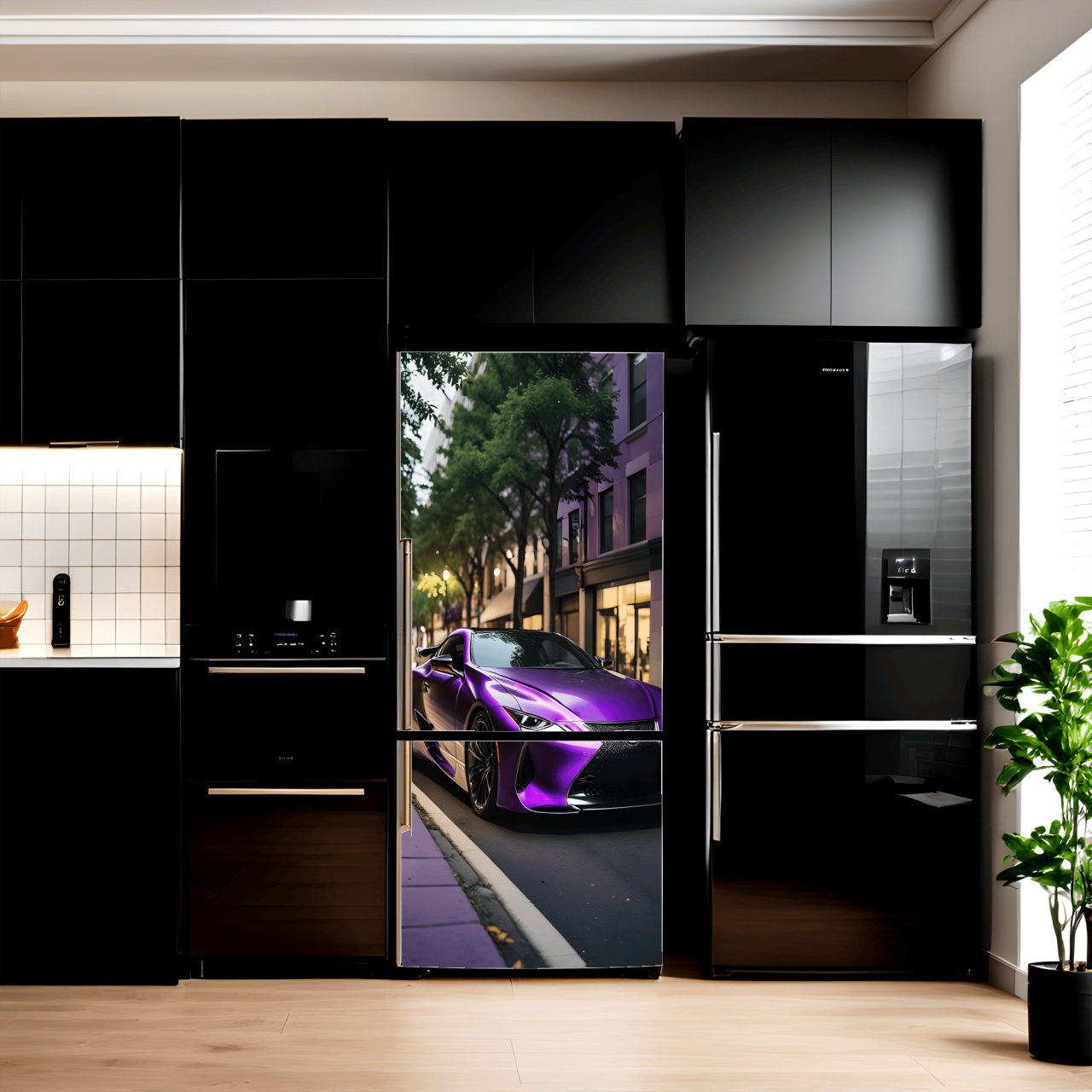 Folie imprimata color pentru decor Frigider dimensiune 200 x 90cm model: AVX-FR07