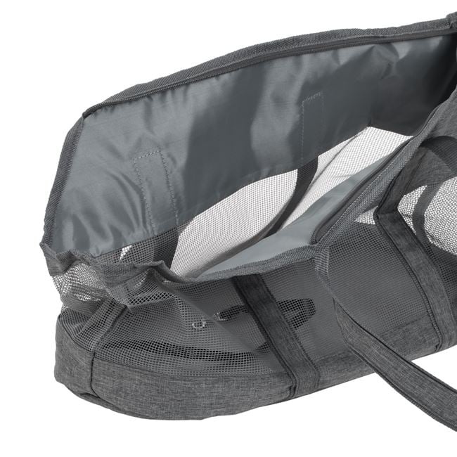 Geanta de transport animale de companie, tip marsupiu, dimensiuni 50x22x29cm, gri - 2 | YEO