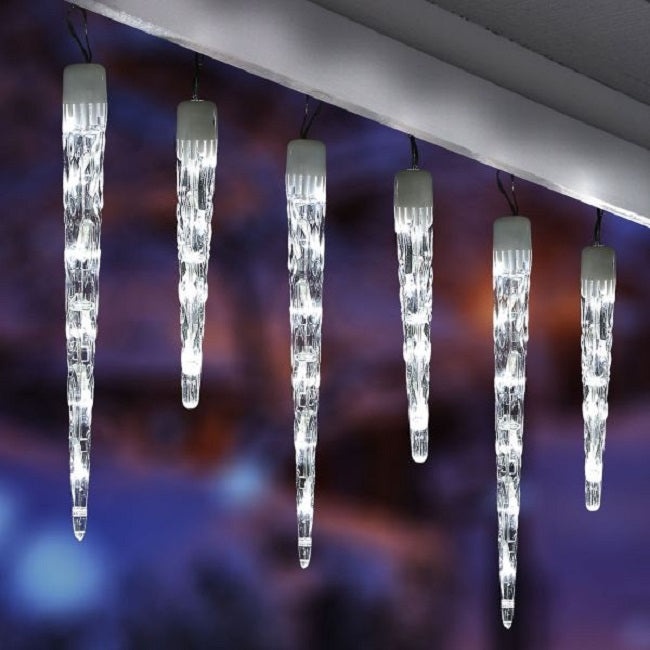 Instalatie lumioasa LED, cu 8 Turturi, Alb Cald, Alb Rece, Albastru si Multicolor, 3m - 1 | YEO